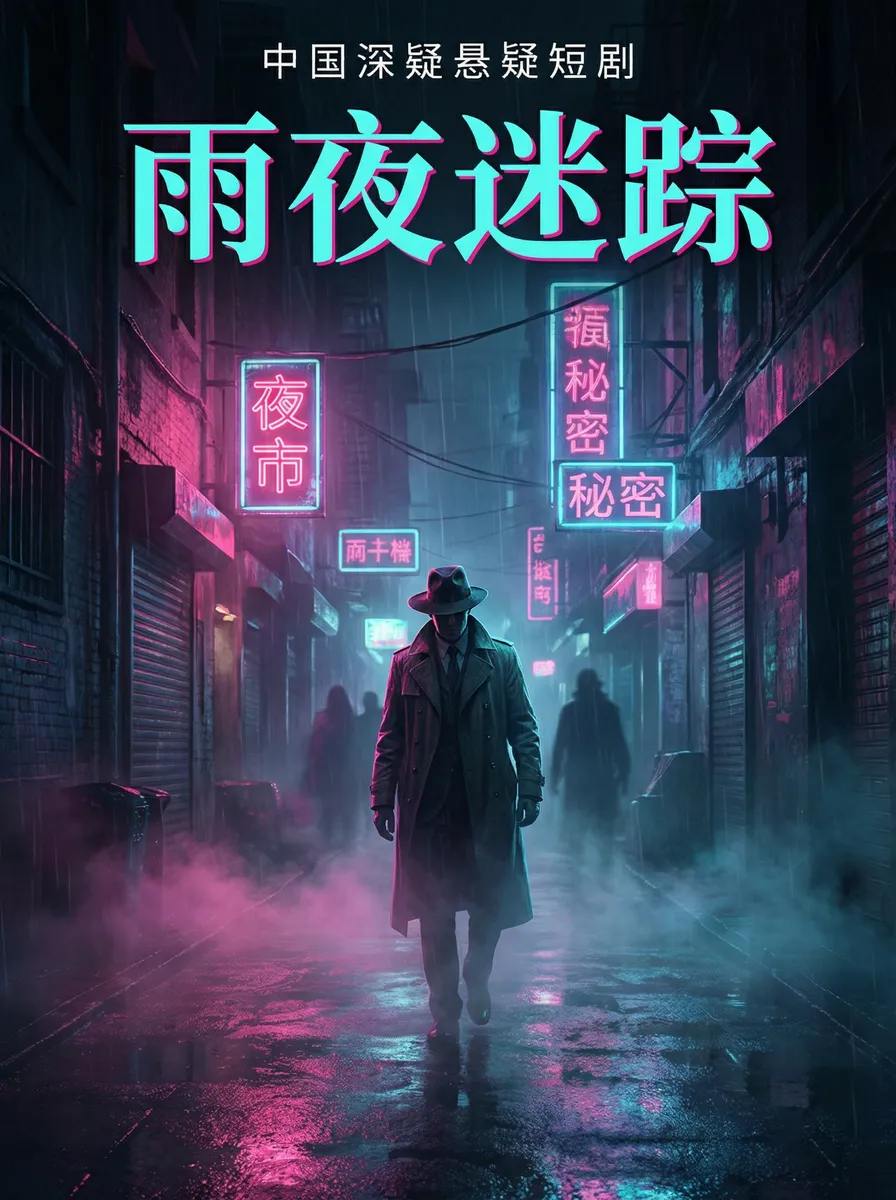 扣扣电影网首页 悬疑追踪短剧 - 雨夜迷踪海报