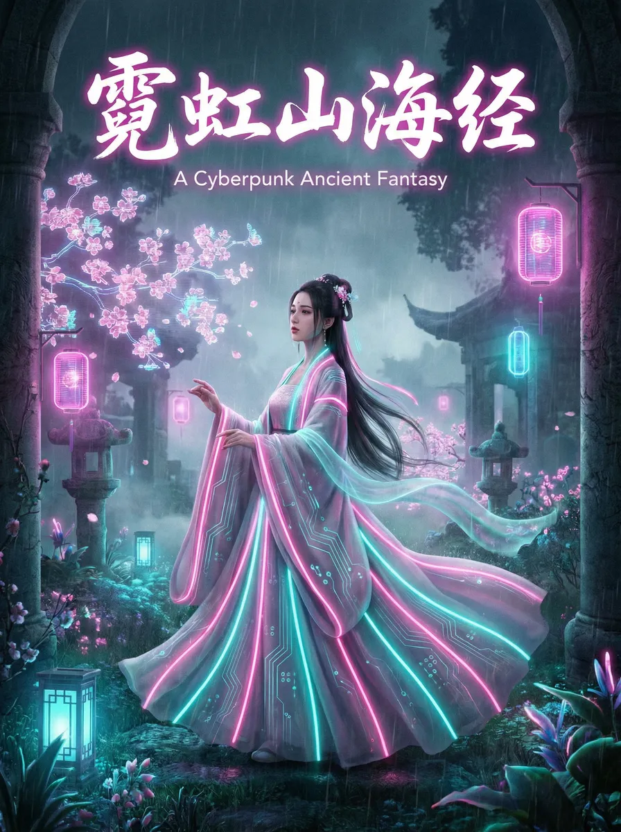 扣扣电影网首页 古风奇缘短剧 - 霓虹山海经海报